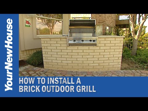 How to Install a Brick Island Grill