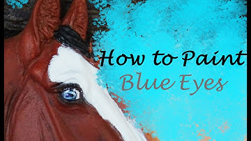 How to Paint Blue Eyes on Your Model Horse Tutorial |Diamond Ridge Studios|