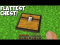 How to OPEN this SUPER FLAT CHEST in Minecraft ! FLAT INVENTORY ITEMS !