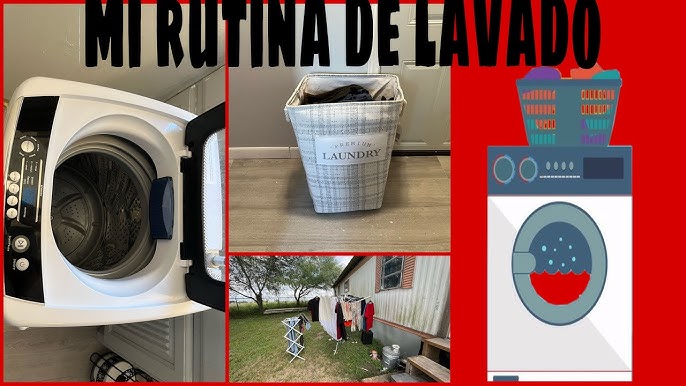 HOW TO: LAUNDRY FOR A SMALL HOME  Review Black+Decker BPWM09W Portable  Washer Demo Unboxing 