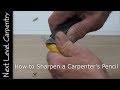 How to Sharpen a Carpenter's Pencil