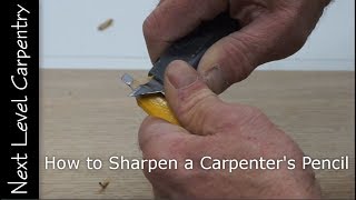 Using a well sharpened carpenter