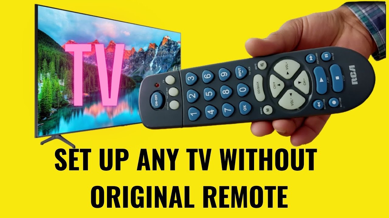 How to set up a TV without the original remote - YouTube