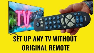 How To Set Up Any Tv With A Universal Remote - Rca Universal Remote Without Code