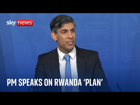 How many times does rishi sunak say plan in one press conference?