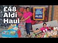 £48 ALDI weekly Grocery Haul / Family food Budget shopping UK 2021 / Come Shop with me /  @AldiUK