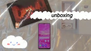 unboxing samsung a32 aesthetic