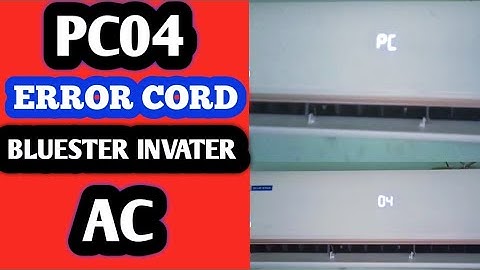 Bluester Inverter ac PC04 Error Code l P4 Error code Inverter ac l  JahirTechnical