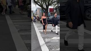 Luann De Lesseps all smiles leaving the Bay Street Theater in Sag Harbor Hamptons NYC this evening.