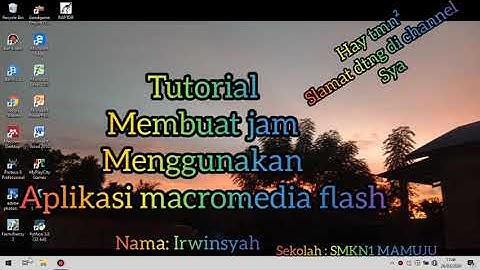 Membuat Animasi Jam Dinding Menggunakan Macromedia Flash 8