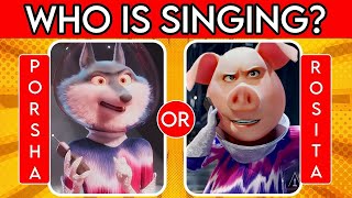 Guess the Sing 1 and Sing 2 Characters by Voice 2! | Singing Challenge!