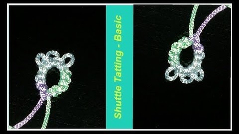 Tatting for the Complete Beginner # 2 | How to make a ring and picot(Hindi) / step by step