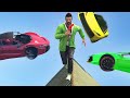 DODGE THE FLYING CARS! (GTA 5 Funny Moments)