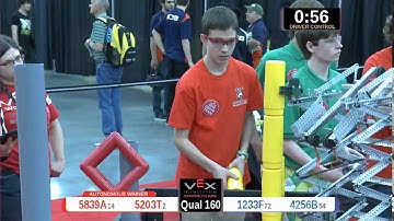 2015 VRC Engr Q160 - 5839A 5203T vs 1233F 4256B - 61 to 29 - VEX Worlds 2015 - Engineering Division