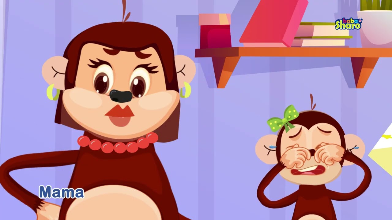 Five Little Monkeys Jumping on the Bed | EP06 | Sing Along Nursery Rhymes for Kids | BabaSharo TV