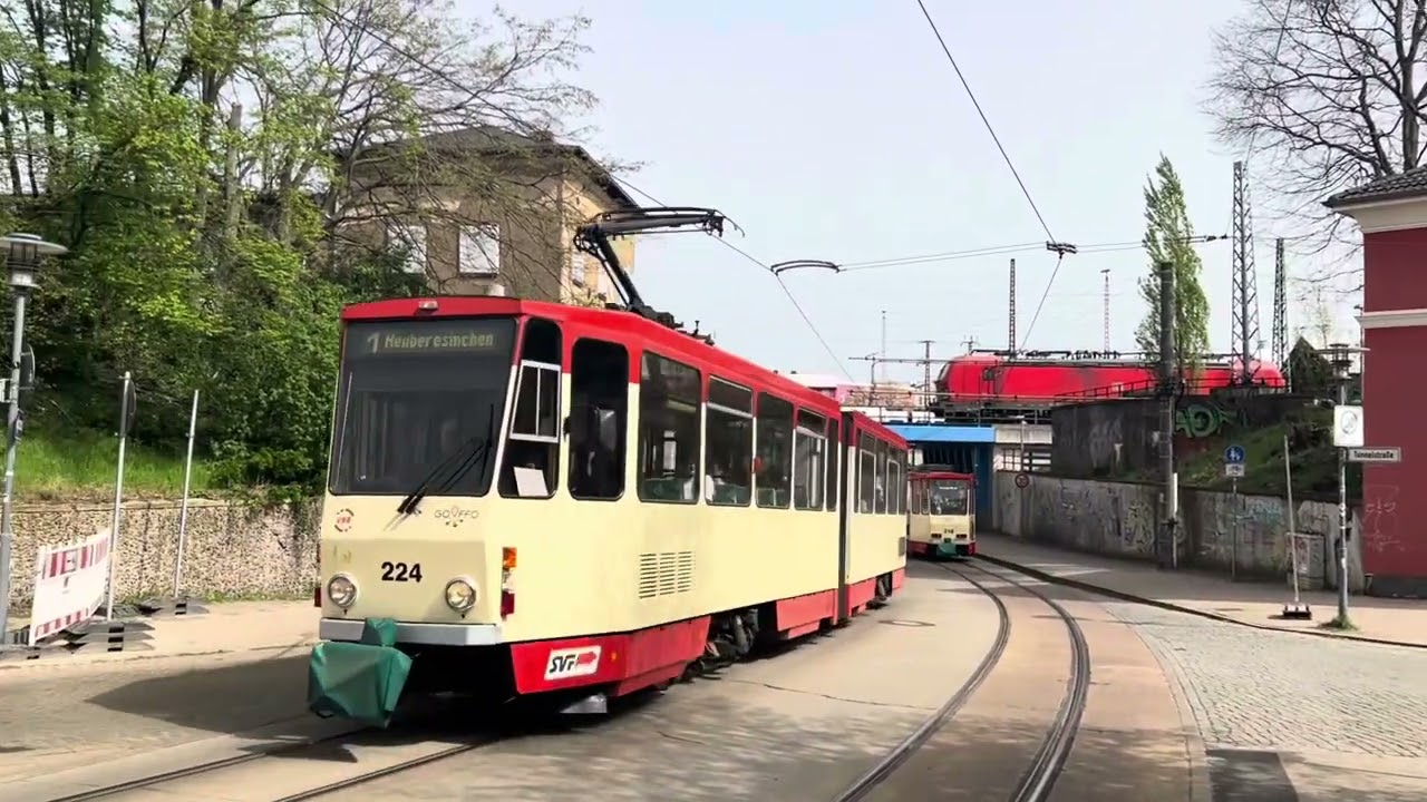 drei KT4DM (unmod) und GT6M in Frankfurt(Oder), Dresdener Platz
