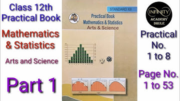 12th Standard Mathematics and Statistics Practical Book Arts and Science Practical 1 to 8 ans Part 1