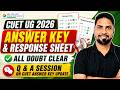 🔴 Ask your Queries on CUET UG 2026 Answer Key & Response Sheet | CUET 2026 Answer Key Latest News