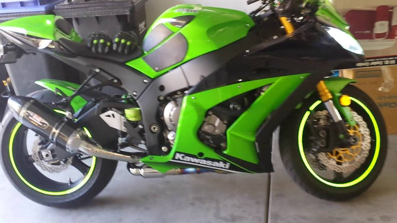 Yoshimura exhaust on 2015 Zx10r Ninja YouTube