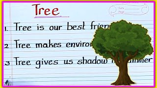 Tree 10 Lines On Trees In English Essay On Importance Of Trees In English My Favourite Tree