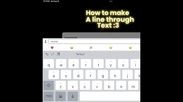 How to make a line through text!