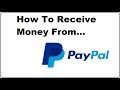 how to receive money from paypal account