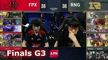 RNG vs FPX - Game 3 | Finals S9 LPL Summer 2019 | Royal Never Give Up vs FunPlus Phoenix G3