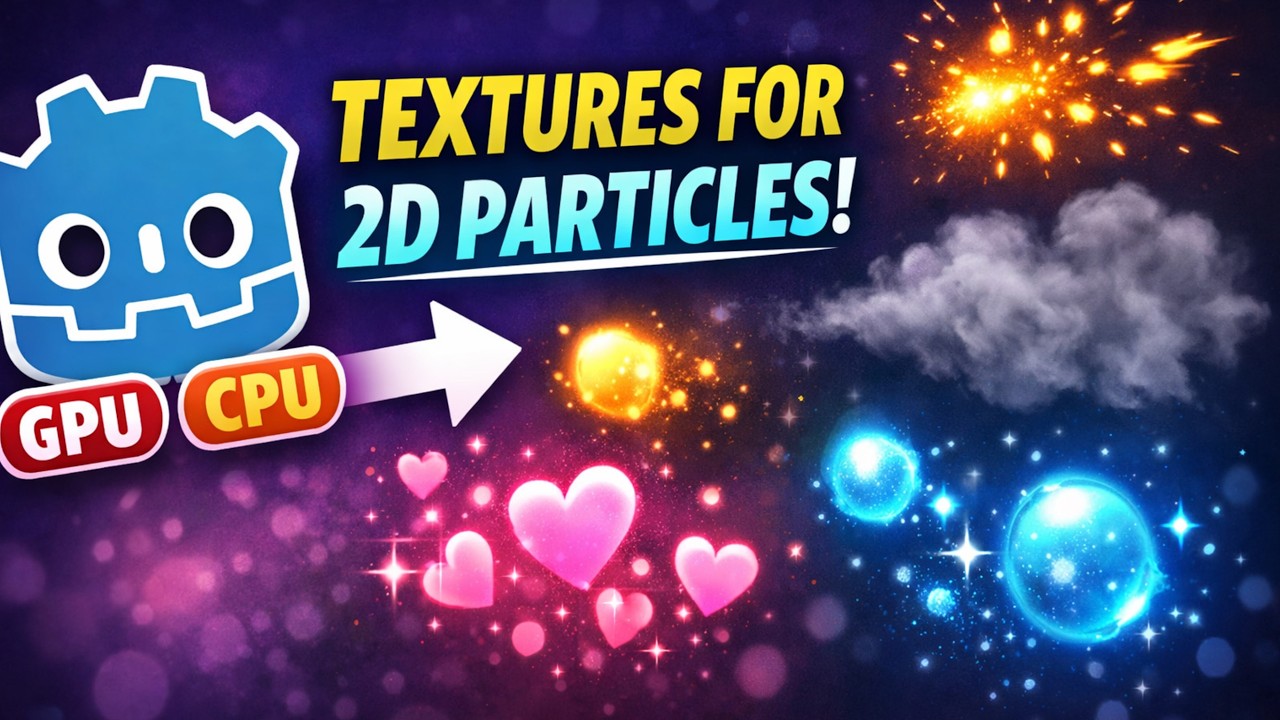 Godot - How to Add Texture to 2D Particles Fast Tutorial - YouTube