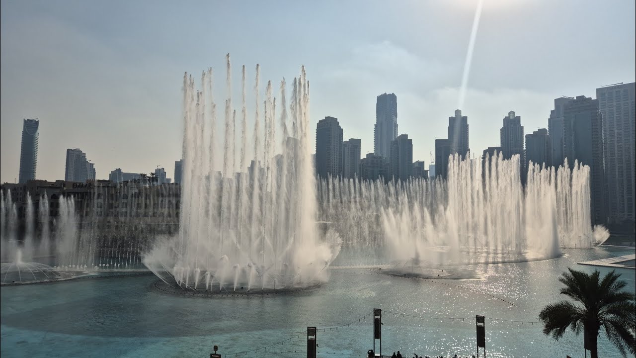 The Dubai Fountain - The Magnificent Seven (daytime)