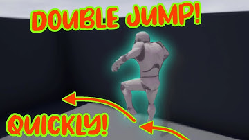 Add a DOUBLE JUMP To your GAME in ONE MINUTE! - UE4 TUTORIAL