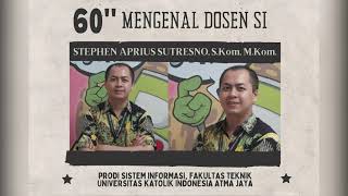 Profil Stephen Aprius Sutresno Dosen Sistem Sistem Informasi Uaj