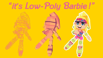 Rollerblade Barbie 3D Model! | Character Build & Rigging in Blockbench