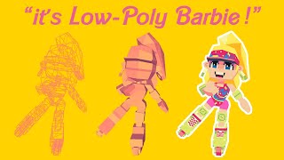 Rollerblade Barbie 3D Model! | Character Build & Rigging in Blockbench