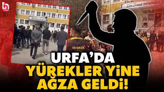 Faci̇a Son Anda Engellendi̇ Urfada Okulu Basan Veli, Öğretmeni Bıçaklamak Üzereyken Durduruldu