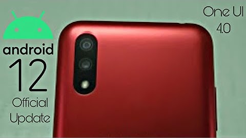 Samsung Galaxy M01 Android 12 ONE UI 4.0 Update