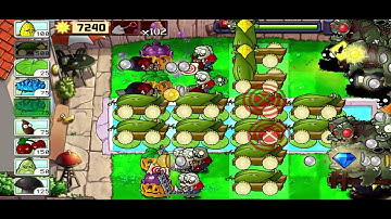 Plants vs. Zombies Puzzle - Last Stand Endless (Part 3: 12 cobs) - Flags 361 to 370