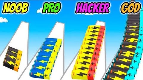 Battery Run 3D Gameplay All Levels Walkthrough iOS, Android New Game Mobile