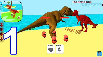 Dino Run Idle - Gameplay Walkthrough Part 1 Dino Level 212 (iOS,Android)