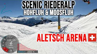 [4K] Skiing Aletsch Arena, Scenic Riederalp - Hohfluh & Moosfluh, Wallis Switzerland, GoPro HERO13