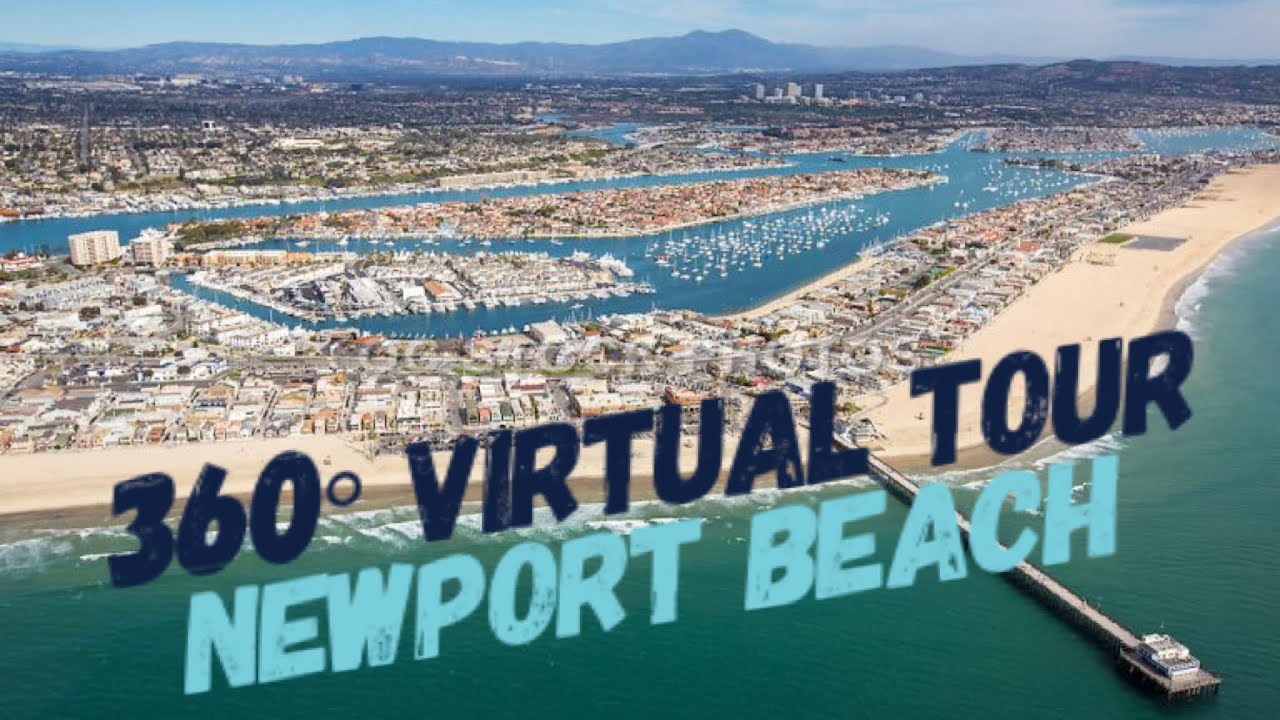 360° Virtual Tour of Newport Beach for Exercise Bikes and Indoor Trainers