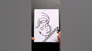 Lord krishna easy drawing for kids 💥🕉💥 #art #shorts