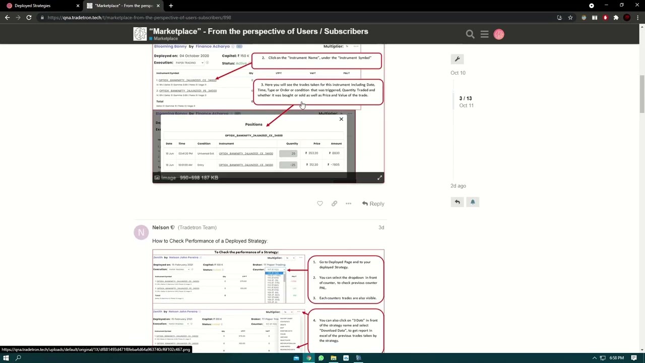 What is Tradetron Marketplace 