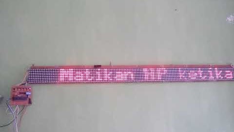 Running text dot matrix