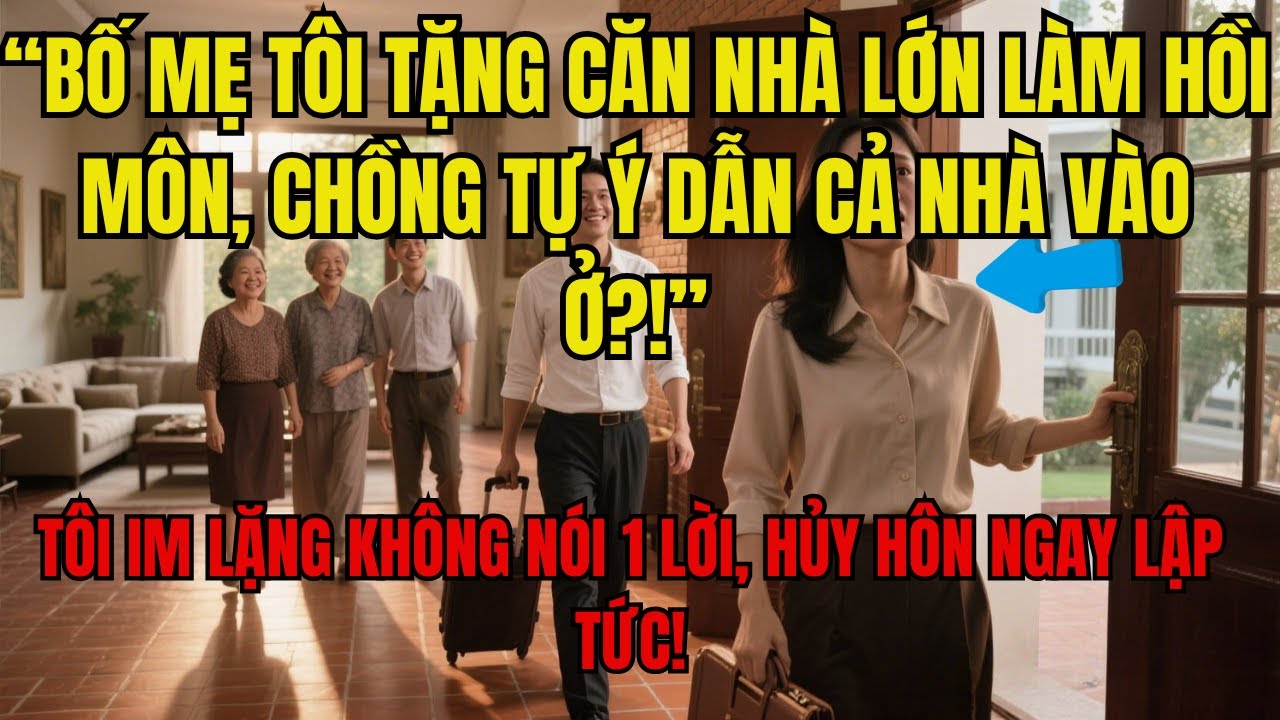 Bố Mẹ Tôi Cho Căn Nhà Lớn Làm Hồi Môn, Chồng Tự Ý Dẫn Cả Nhà Vào Ở, Tôi Không Nói Chỉ Hủy Hôn Ngay