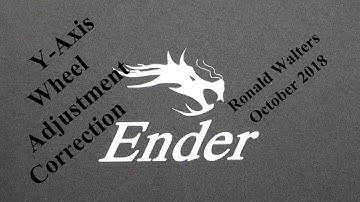 Ender-3 Y-Axis Carriage Wheel Adjustment Correction
