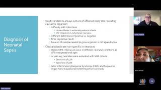 Inflammatory markers in noenatal sepsis  Pediatric Grand Rounds 5 29 2026 Meeting Recording