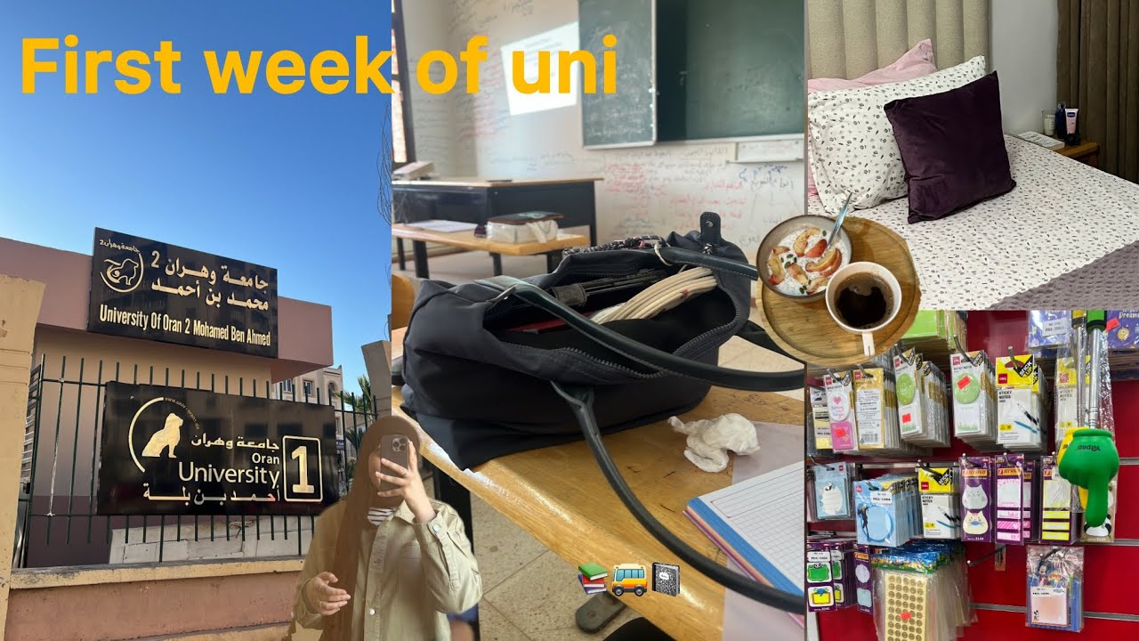 First week of uni📚✂️🚌| عودة الى روتين فوتو معايا اسبوع أول فالجامعة 