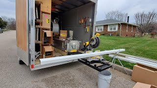 Miter Saw Table for Guttering