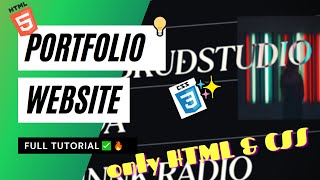 Modern Portfolio Website Full Tutorial - HTML5, CSS3, Parallax & More