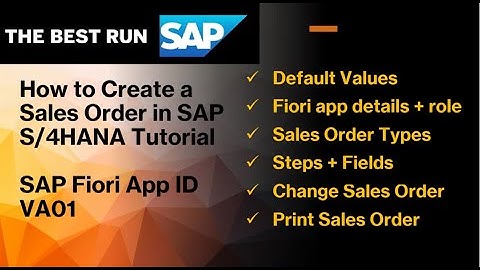 How to Create Sales Orders in SAP S/4HANA Tutorial | SAP Sales Orders  | SAP Fiori app ID VA01